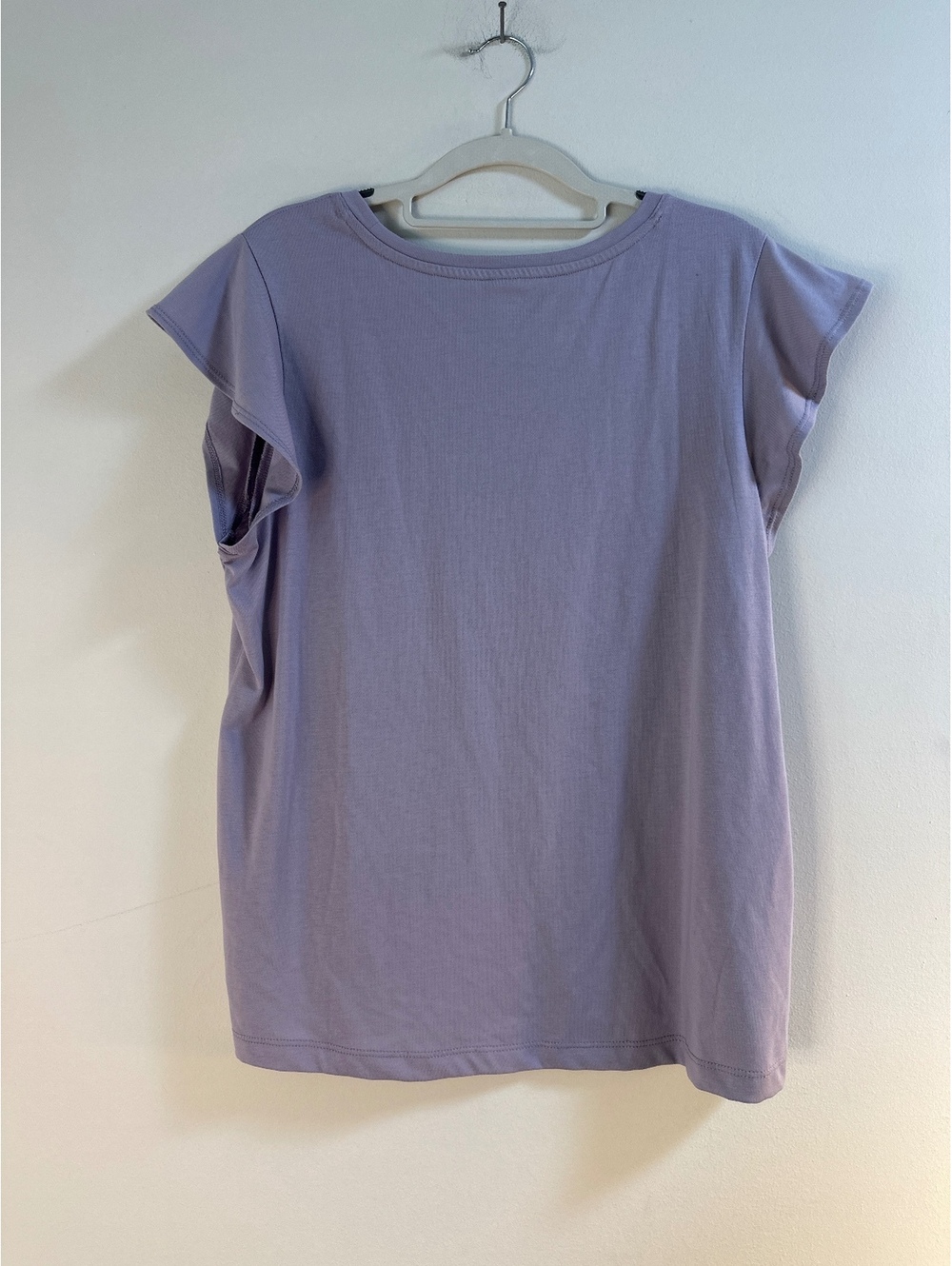 Market & Spruce Kade Flutter Sleeve Tee Purple Size L - Picture 2 of 5